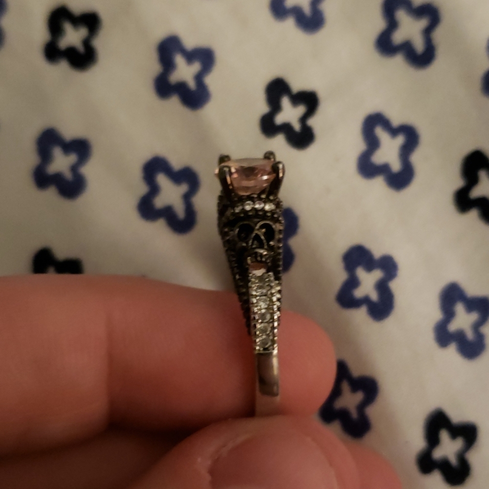 Skull wedding ring set - Picture 5 of 8